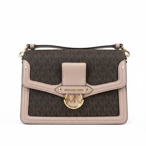 Michael Kors Black and Cream Crossbody Bag